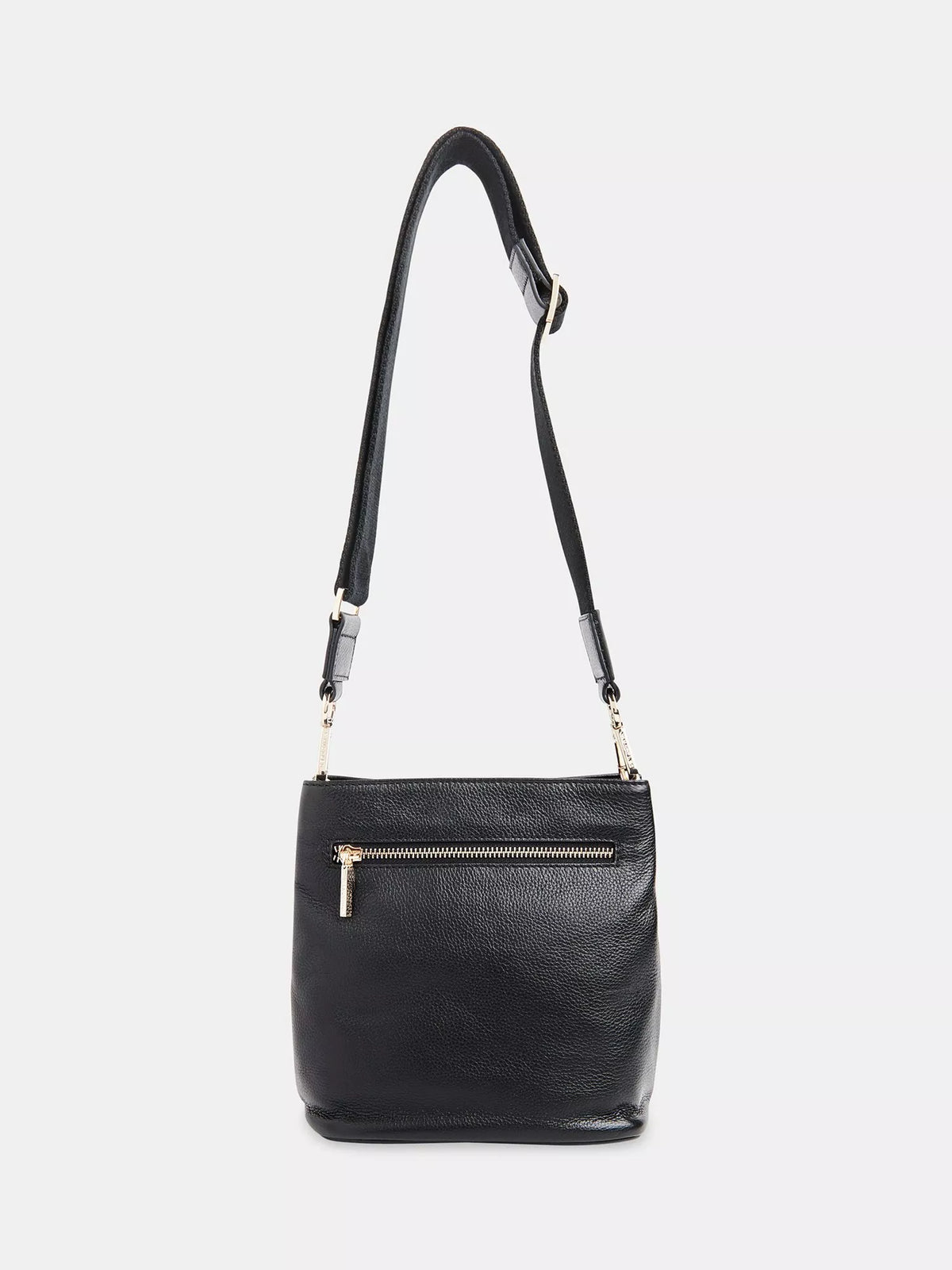 Whistles bucket bag black leather, imported from the UK
