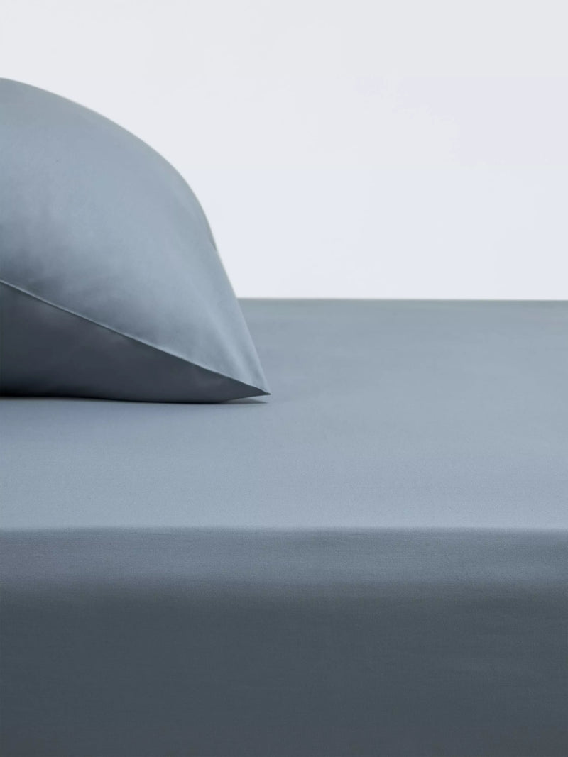 John Lewis Easy Care Organic Cotton 200 Thread Count Count Deep Fitted Sheet - Straw Double