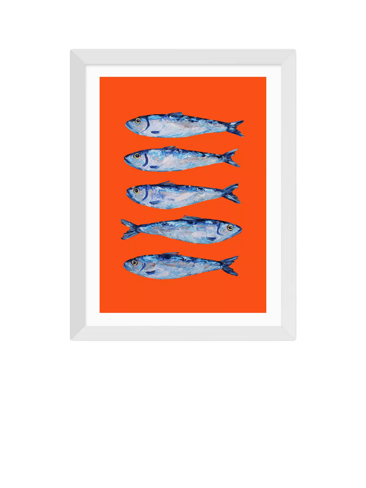 East End Prints Alice Straker sardines orange print small, imported from the UK