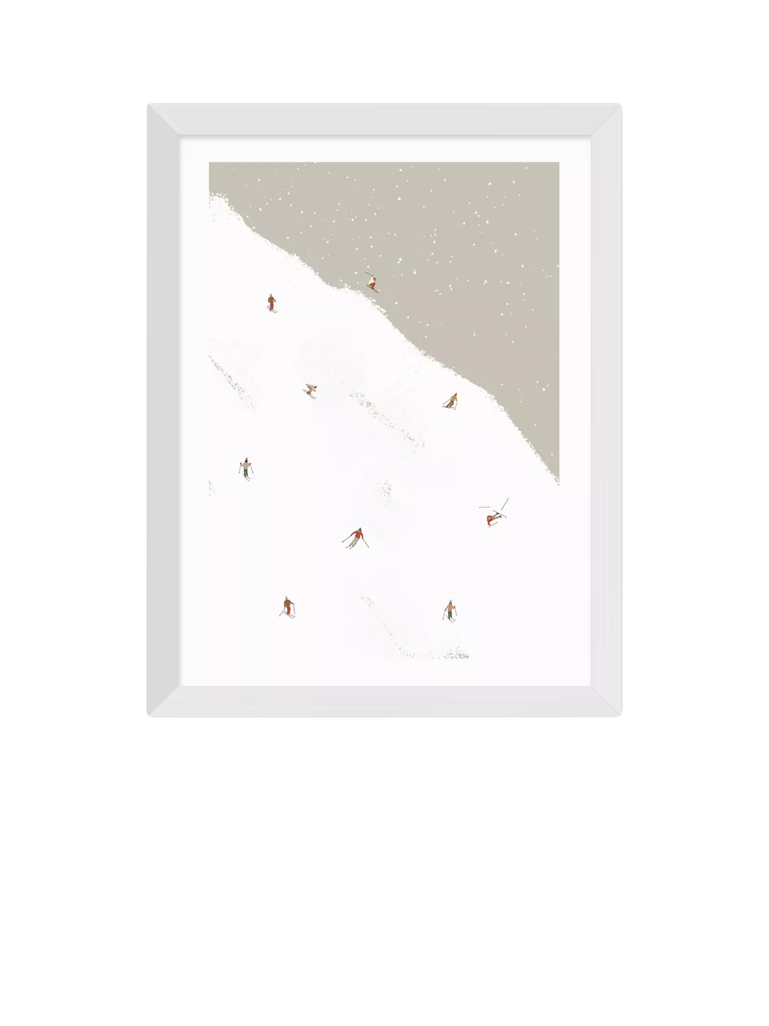 East End Prints ski slope print in small size, imported from the UK