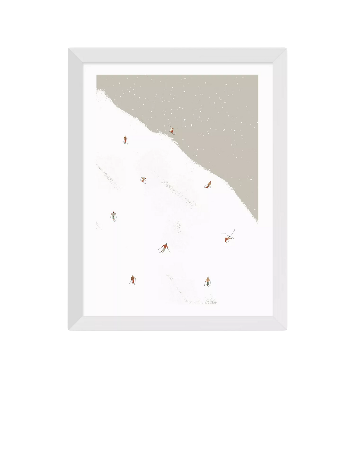 East End Prints ski slope print in small size, imported from the UK