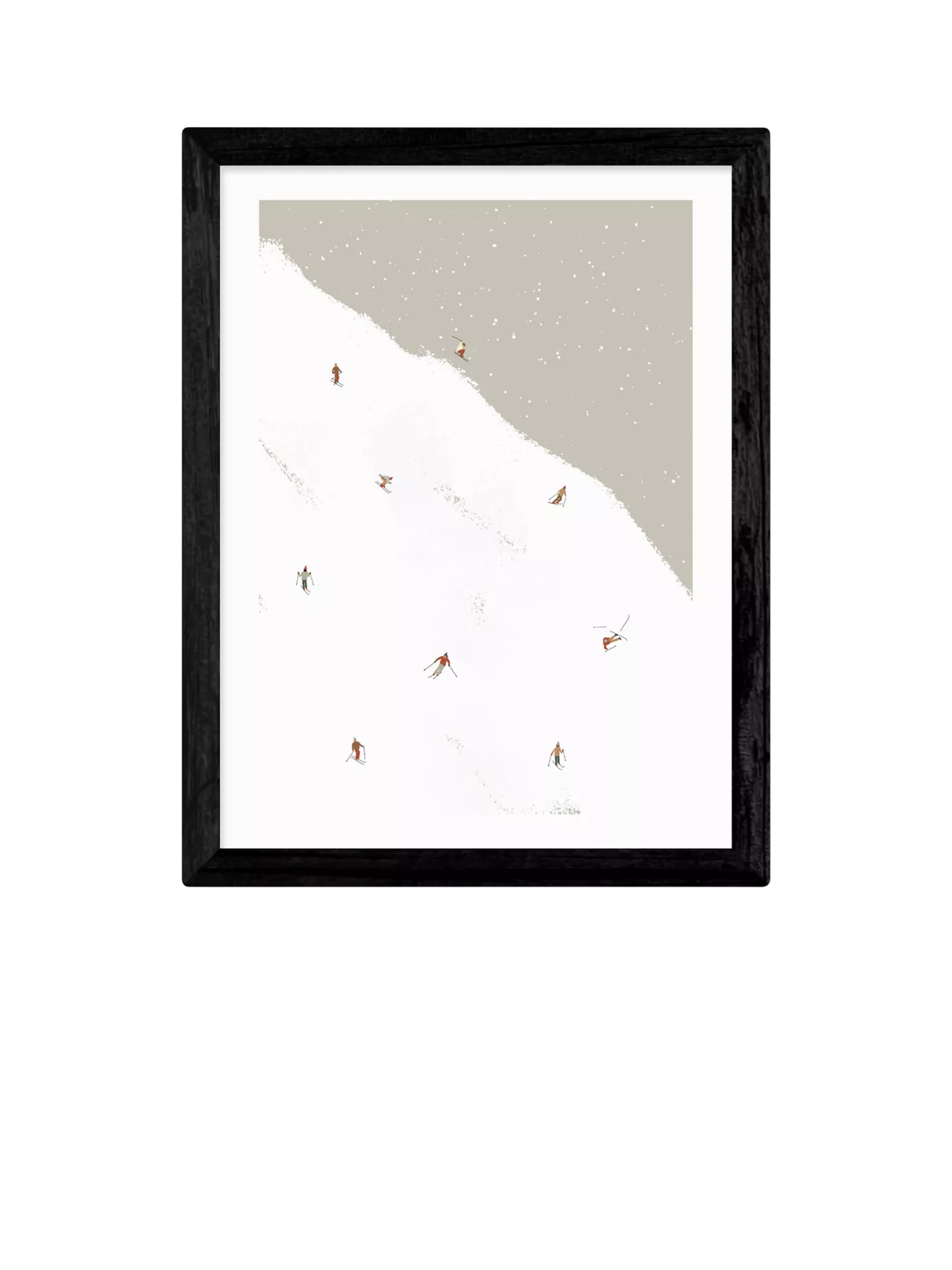 East End Prints Coit Collective Ski Slope Small Framed Print