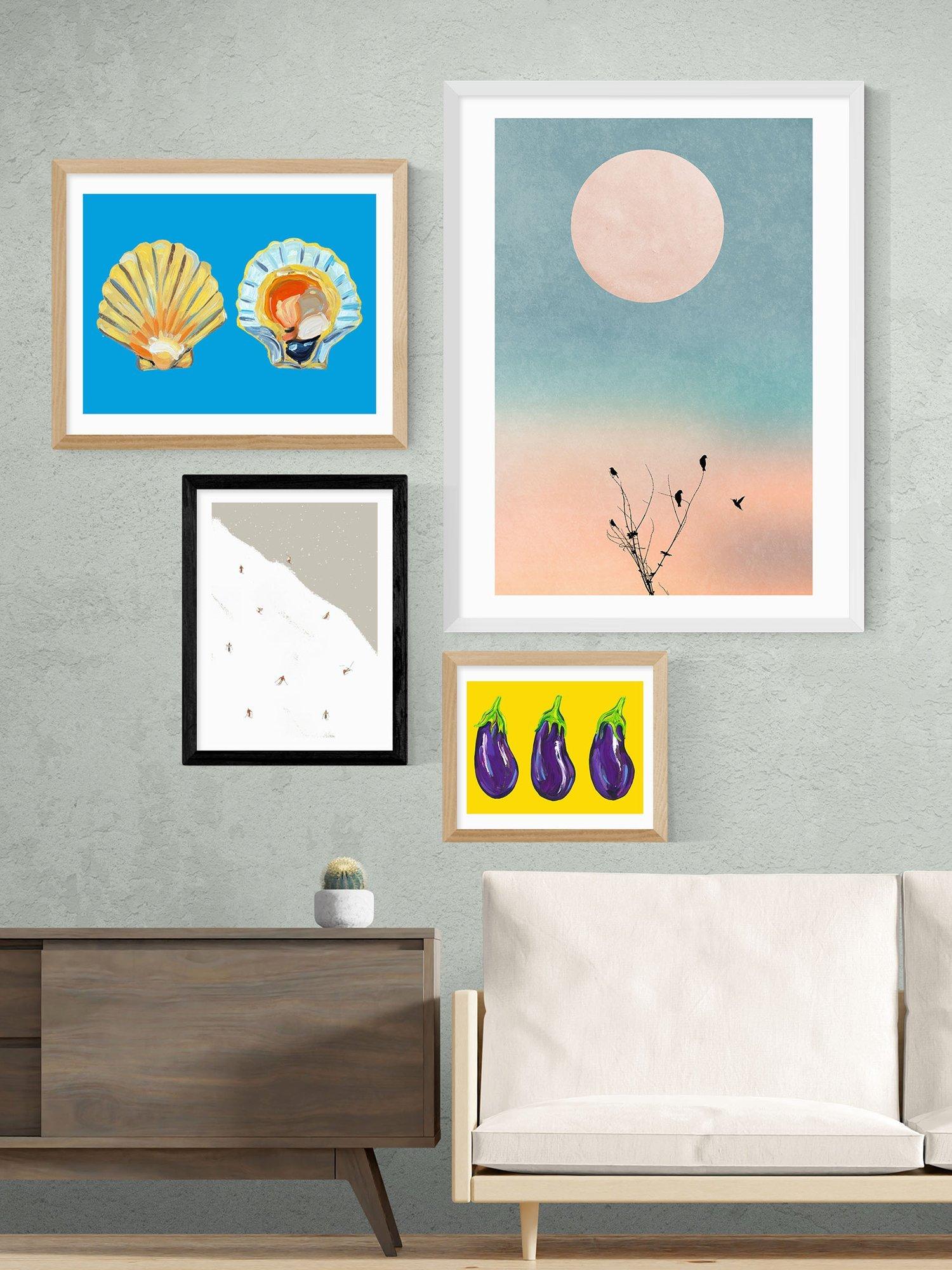 East End Prints ski slope print in small size, imported from the UK