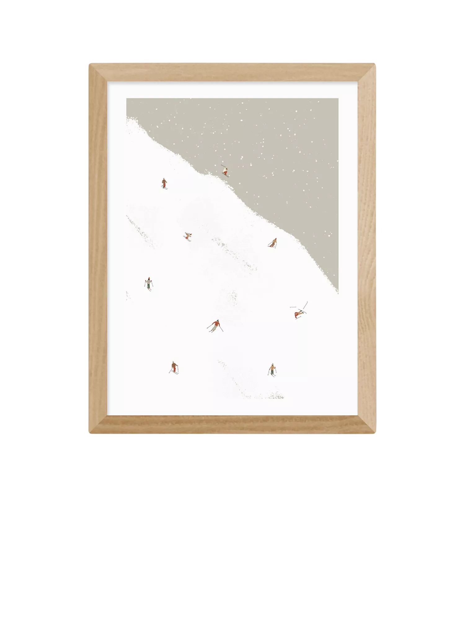 East End Prints Coit Collective Ski Slope Small Framed Print