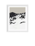 East End Prints ski landscape framed print small - British product