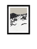 EAST END PRINTS Coit Collective Ski Landscape Framed Print