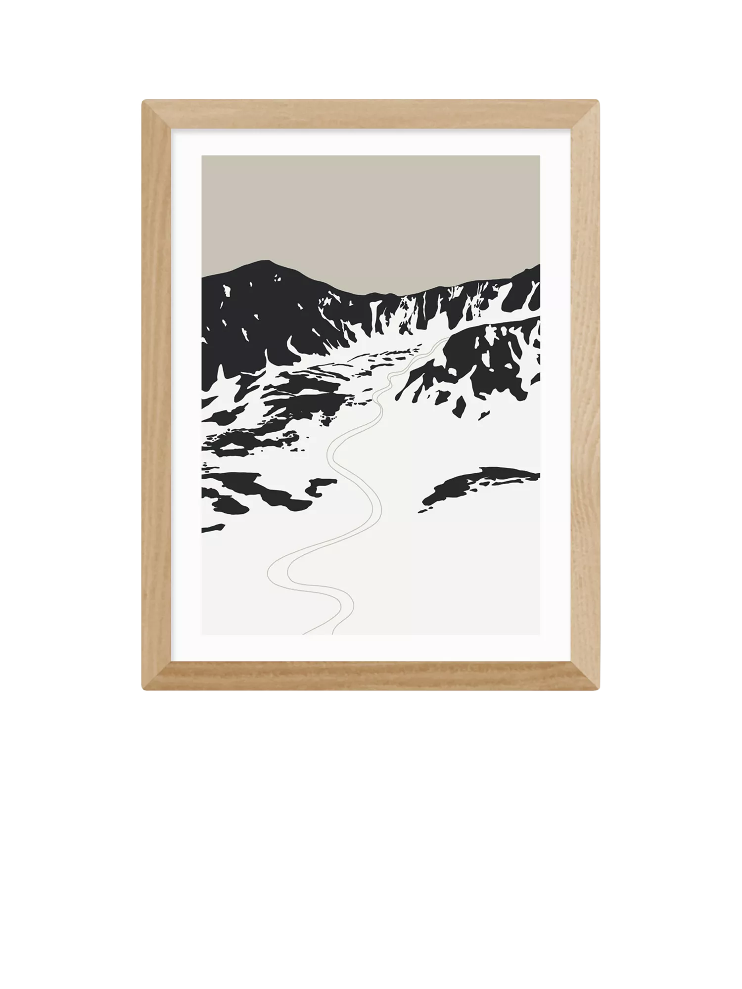 EAST END PRINTS Coit Collective Ski Landscape Framed Print