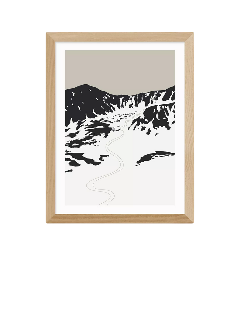 EAST END PRINTS Coit Collective Ski Landscape Framed Print