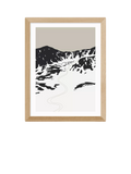 EAST END PRINTS Coit Collective Ski Landscape Framed Print