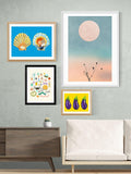 EAST END PRINTS framed art print with bugs illustration - British product