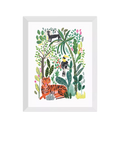EAST END PRINTS Darcie Olley Indian Jungle Framed Art Print 33.4 x 28.4cm