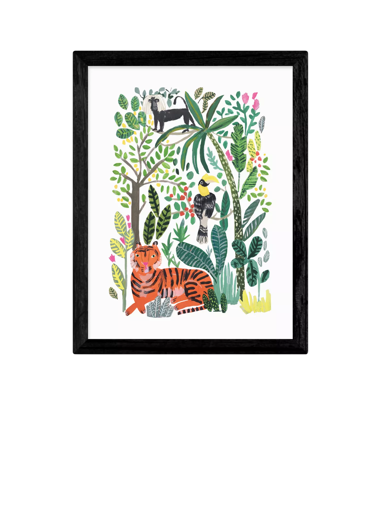 East End Prints Indian Jungle framed print by Darcie Olley, UK version