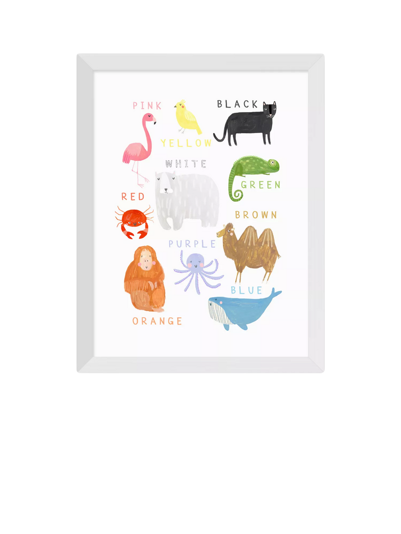 EAST END PRINTS Darcie Olley 'Animals' Framed Art Print, Small