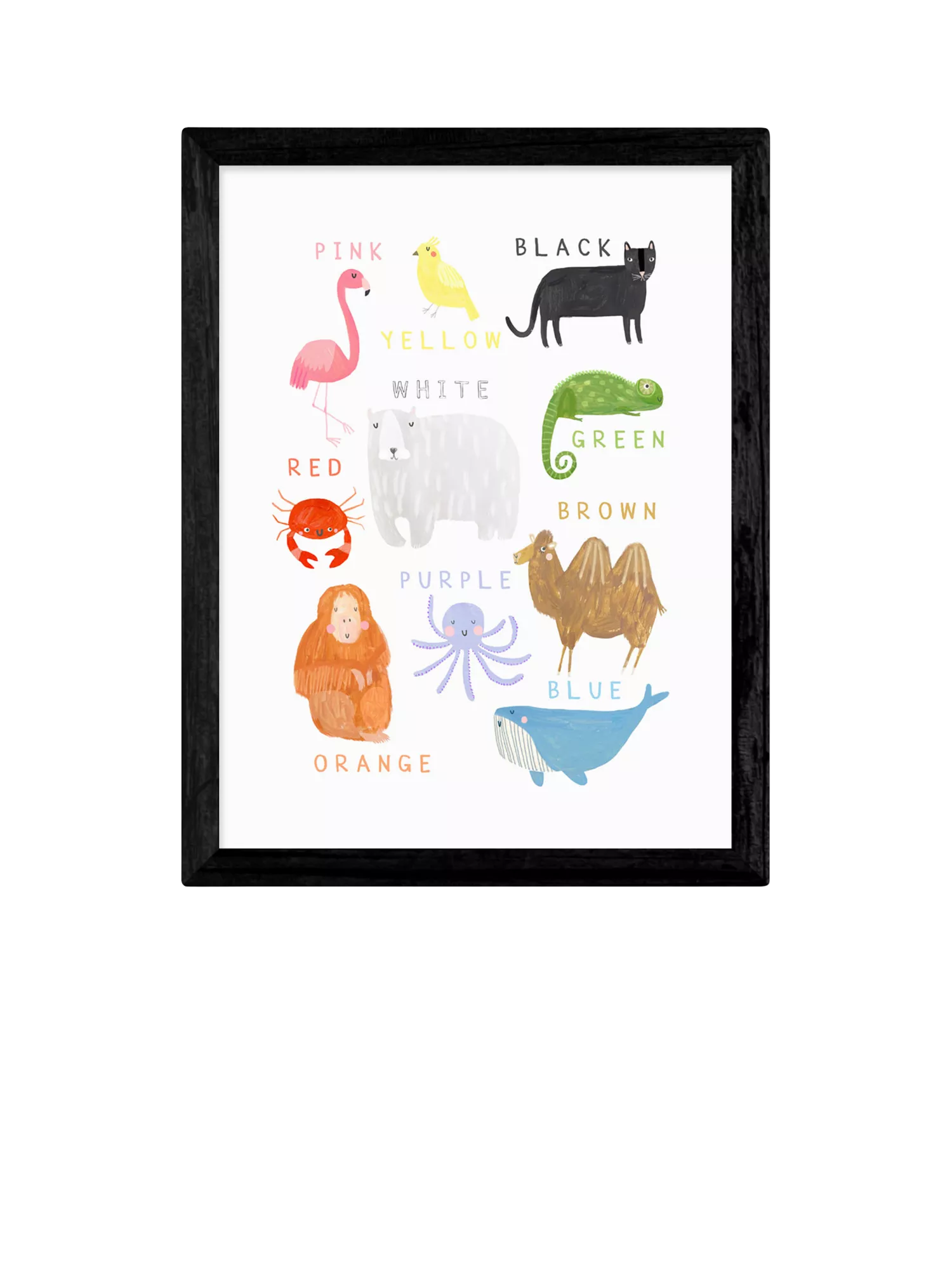 East End Prints Darcie Olley Animals framed print small, UK version