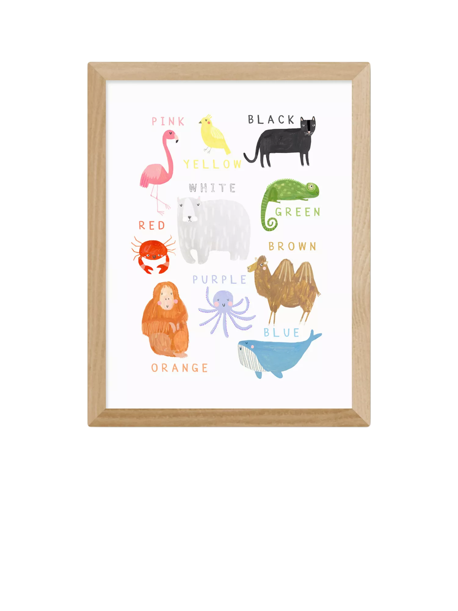 EAST END PRINTS Darcie Olley 'Animals' Framed Art Print, Small
