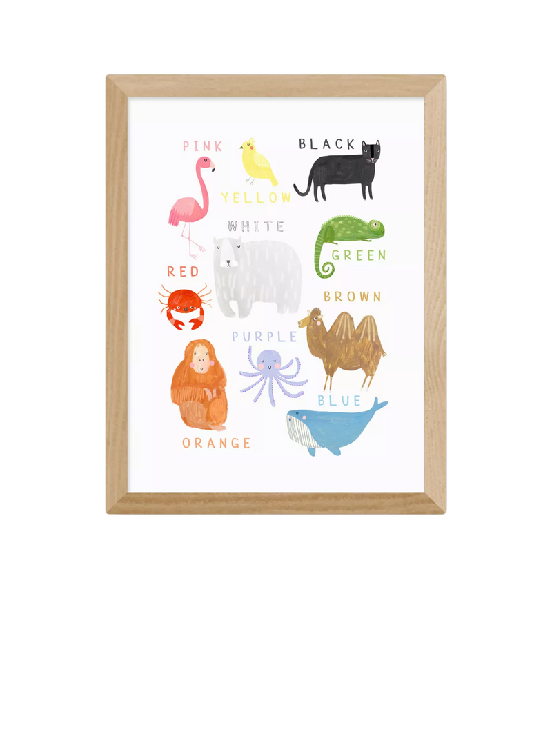 EAST END PRINTS Darcie Olley 'Animals' Framed Art Print, Small