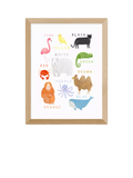 EAST END PRINTS Darcie Olley 'Animals' Framed Art Print, Small