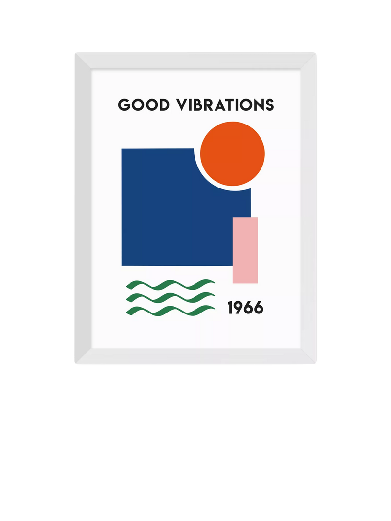 East End Prints Fan Club Good Vibrations Framed Print