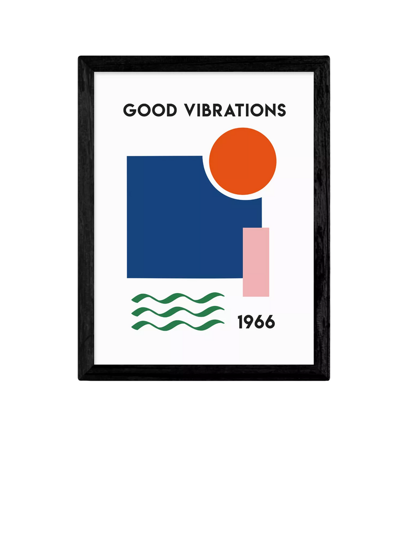 East End Prints Fan Club Good Vibrations Framed Print