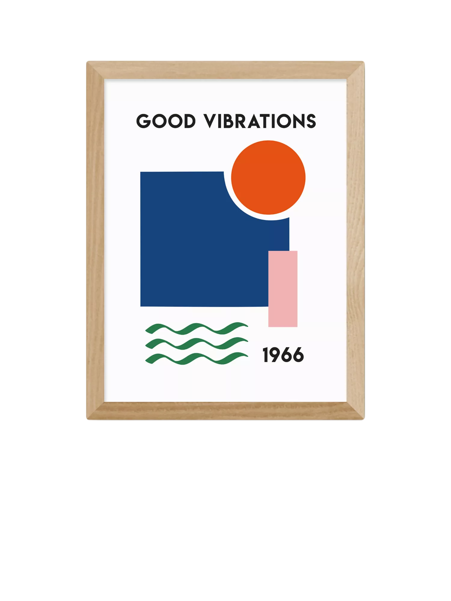East End Prints Fan Club Good Vibrations framed print small (British brand)