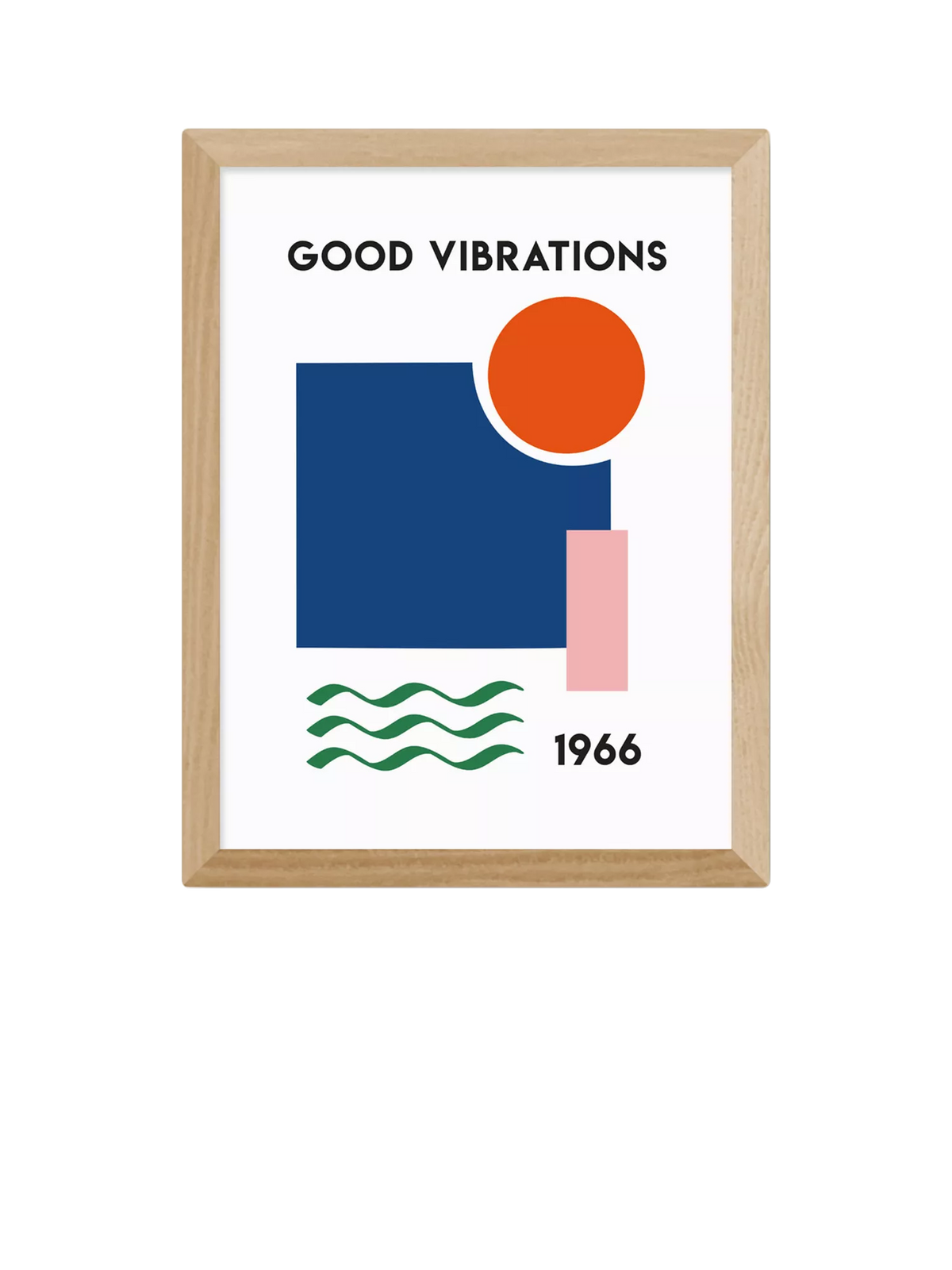 East End Prints Fan Club Good Vibrations framed print small (British brand)