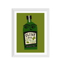 EAST END PRINTS Fox & Velvet 'Olive Oil' Framed Print