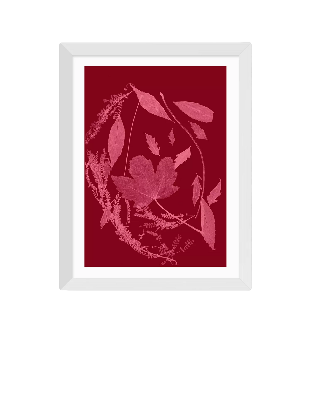 EAST END PRINTS framed print Herald Black Red Foliage, UK version
