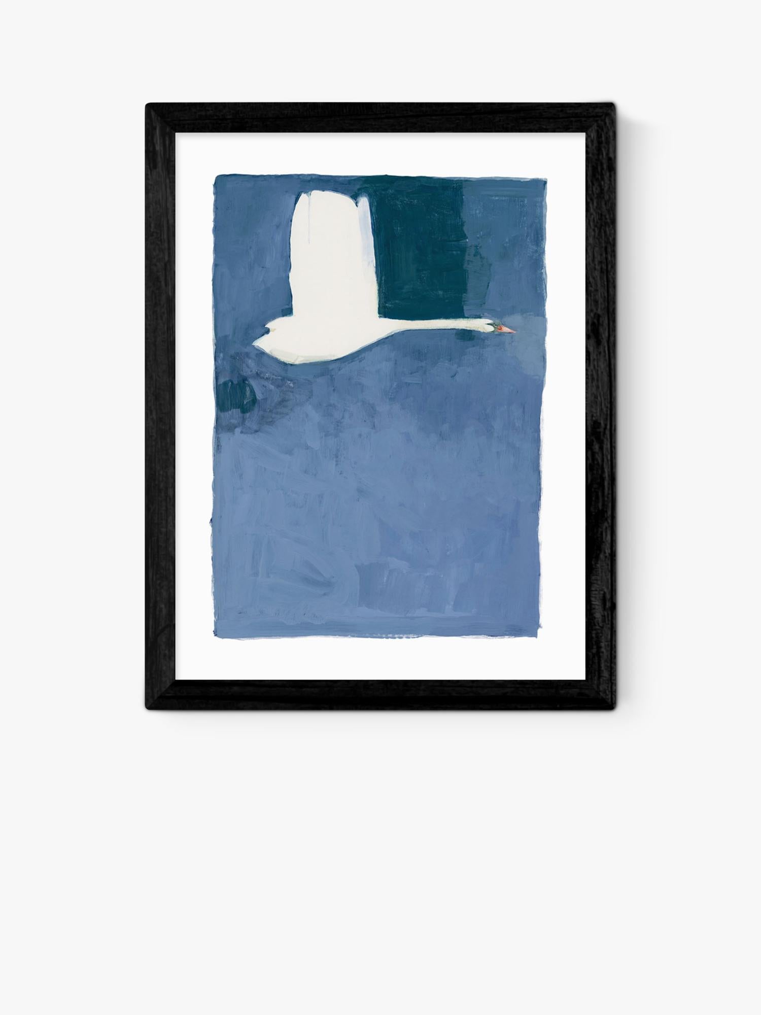 East End Prints Swan II framed art print, imported from the UK