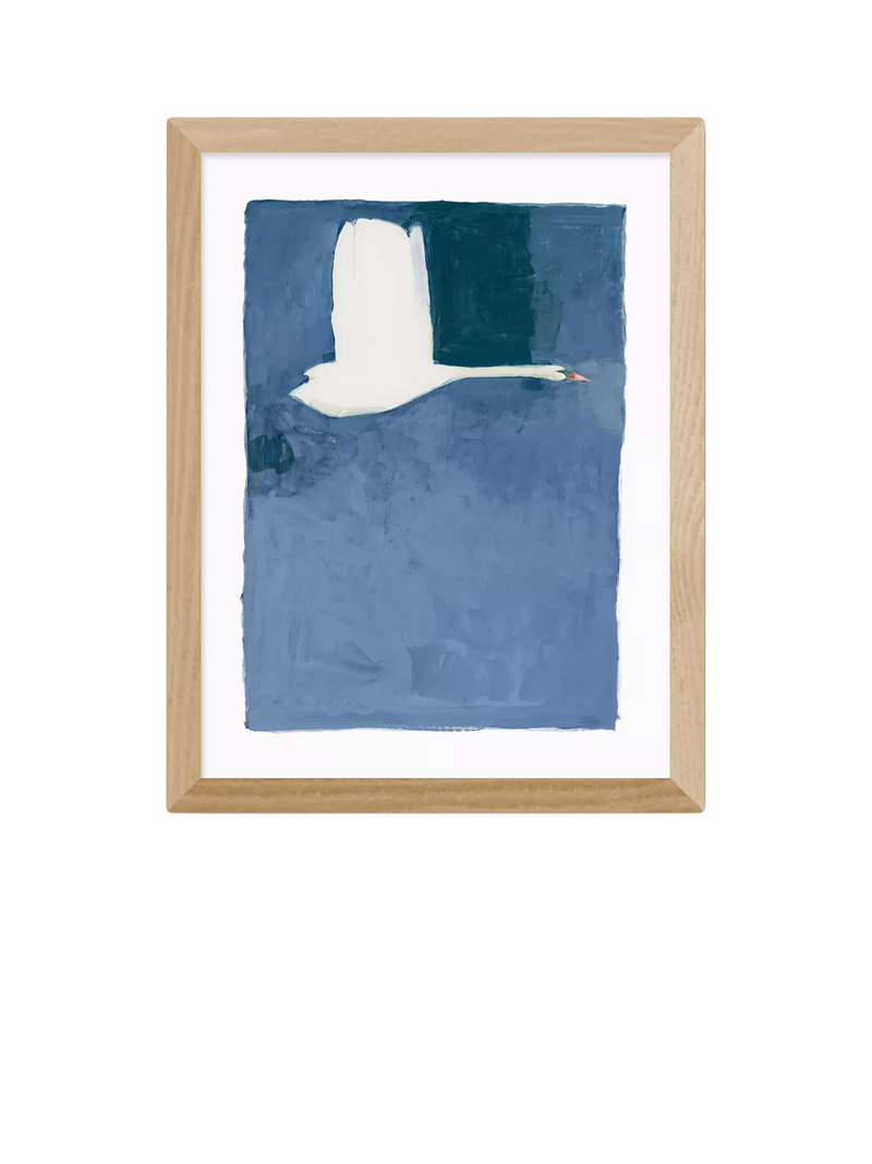 East End Prints Jörgen Hansson 'Swan II' Framed Print