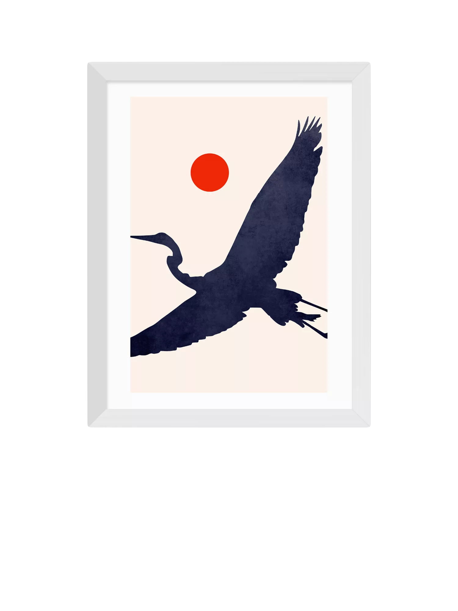 EAST END PRINTS Kubistika 'Crane' Framed Print Small