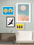 East End Prints Kubistika Crane framed art print (British brand)