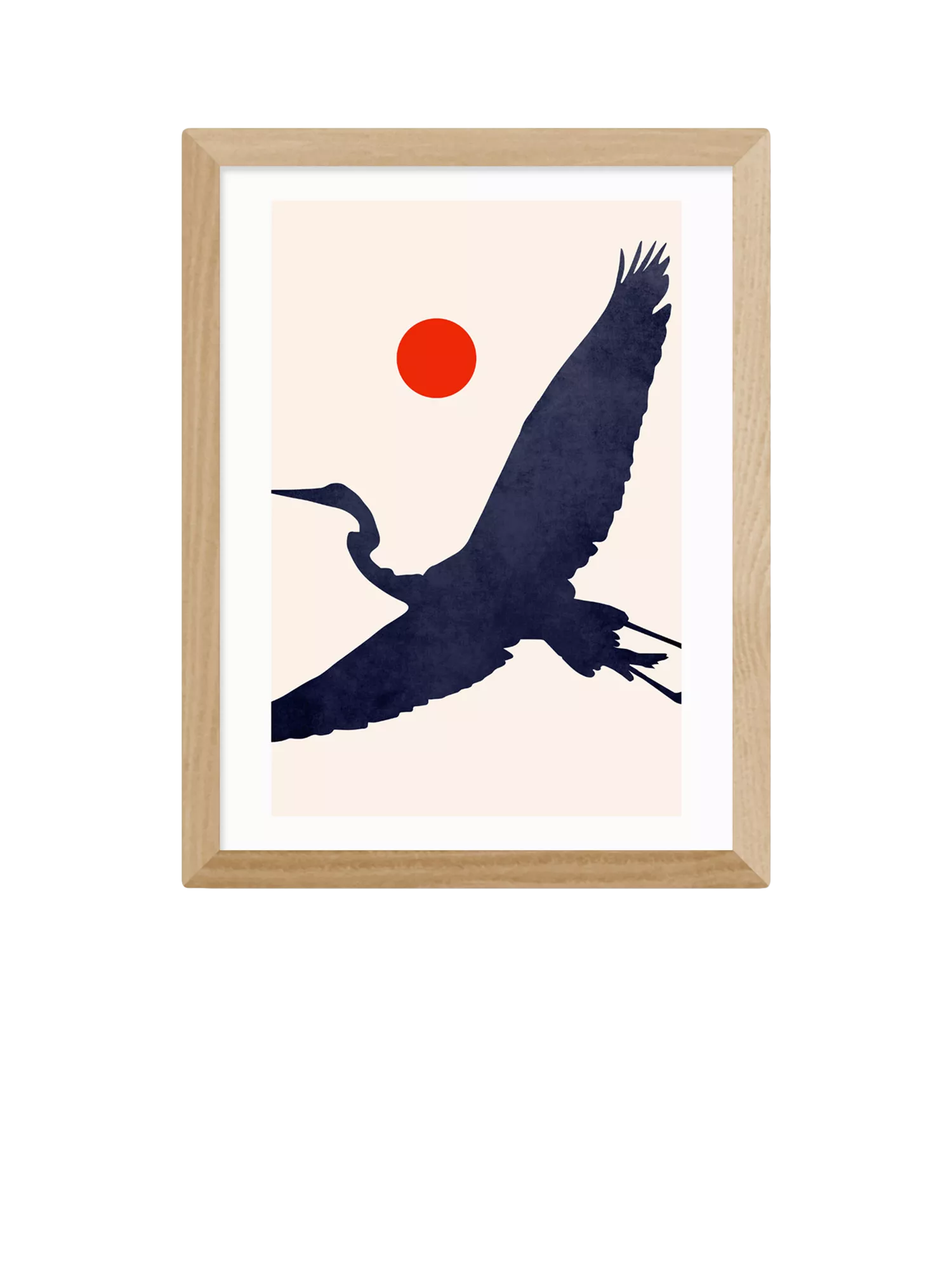 EAST END PRINTS Kubistika 'Crane' Framed Print Small