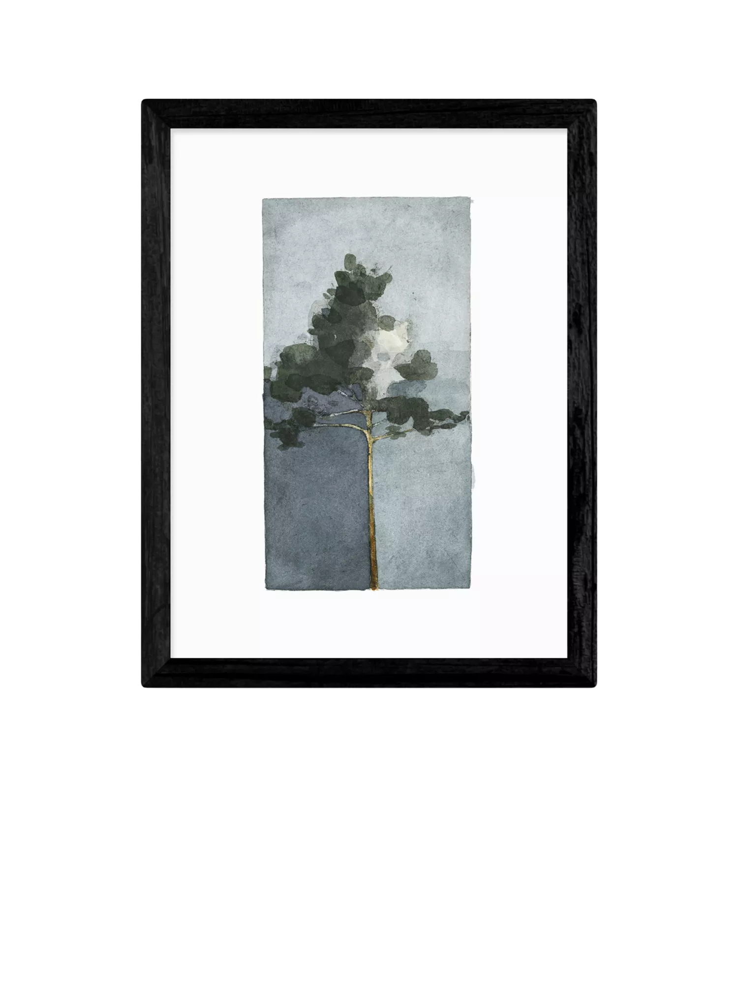 EAST END PRINTS Jörgen Hansson 'Pine II' Framed Print, Black Frame, 33.4 x 28.4cm