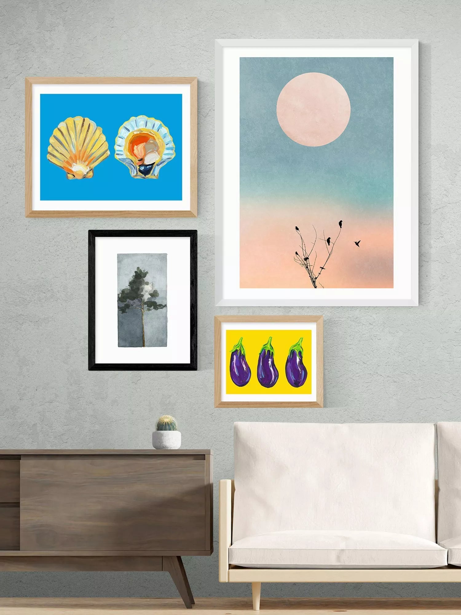 East End Prints Jörgen Hansson Pine II framed print small size (British brand)