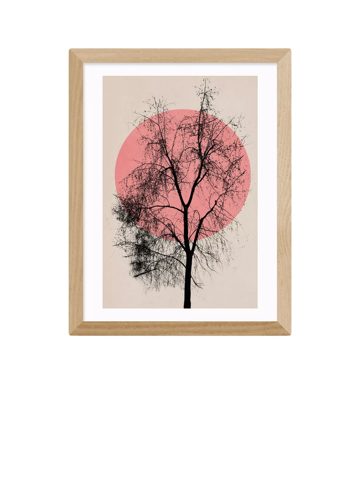 EAST END PRINTS Kubistika 'Memories And Moments' Framed Print - Oak Frame 53.4 x 43.4cm