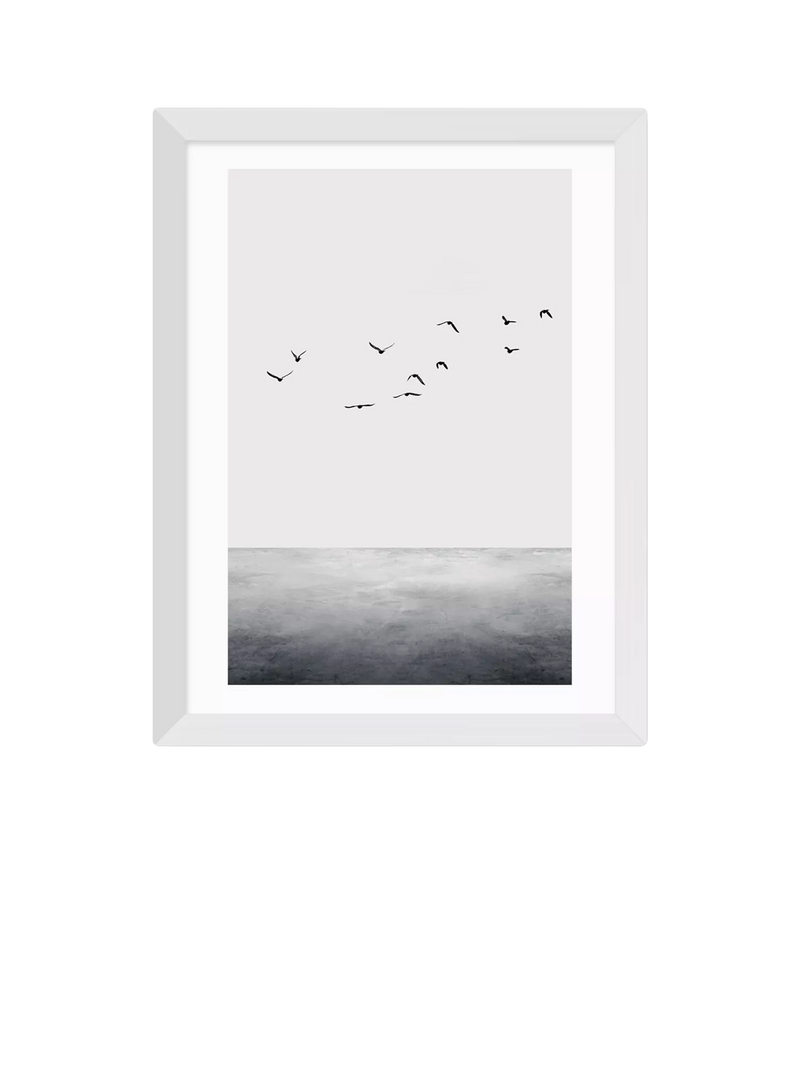 East End Prints Kubistika Ocean framed print - British product