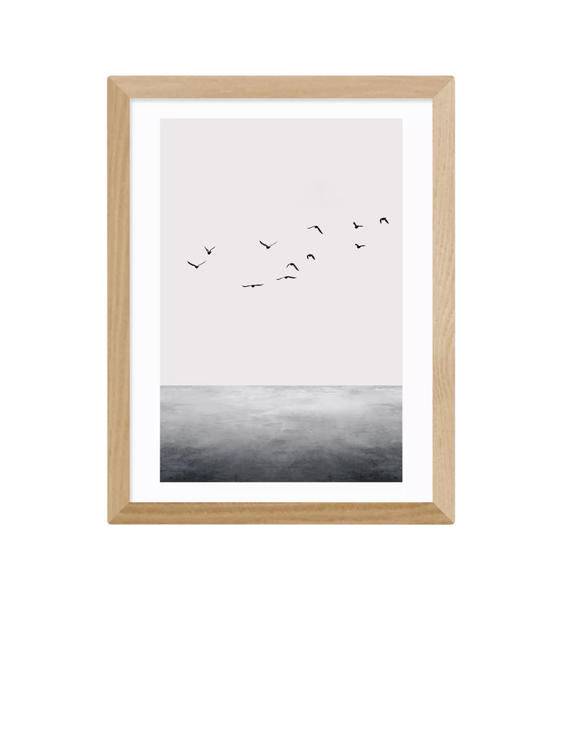 EAST END PRINTS Kubistika 'The Ocean' Framed Art Print, Small