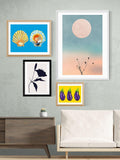 East End Prints Kubistika Nero I framed print, imported from the UK