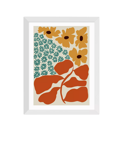 John Lewis EAST END PRINTS Miho Art Studio لوحة فنية مؤطرة 'حديقة الزهور الغريبة' - اشترِ عبر الإنترنت من McGrocer
