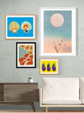 East End Prints Exotic Flower Garden framed print 33.4x28.4cm - British product