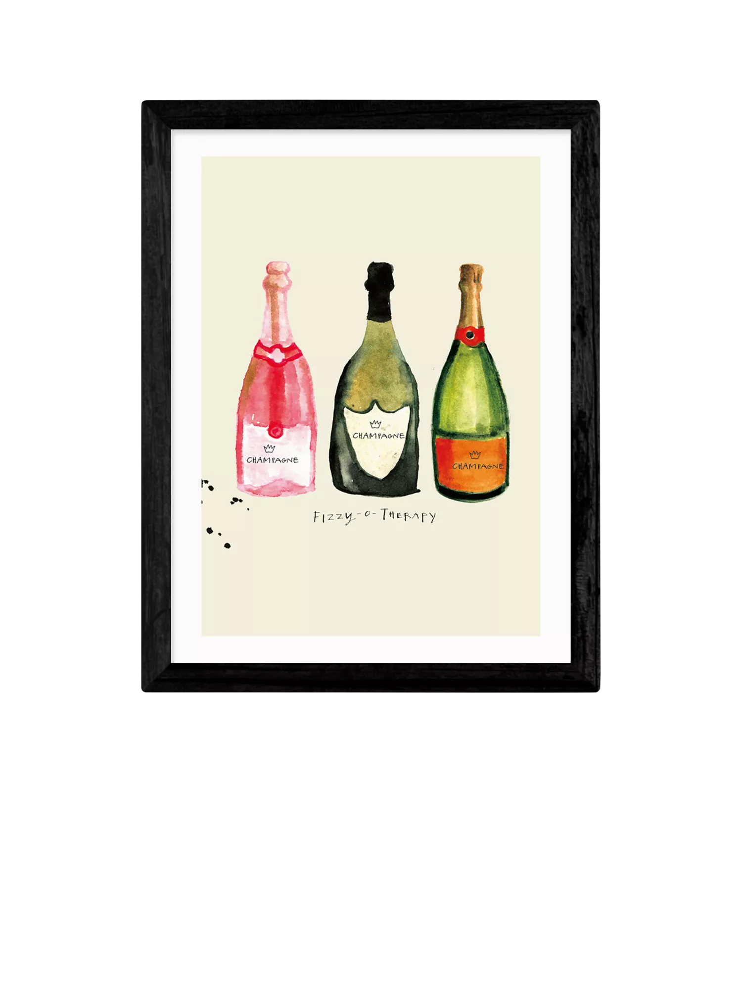EAST END PRINTS Poet and Painter Fizzy O Therapy Framed Print Small