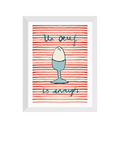 East End Prints Poet and Painter 'Un Oeuf' Framed Print 33.4 x 28.4cm