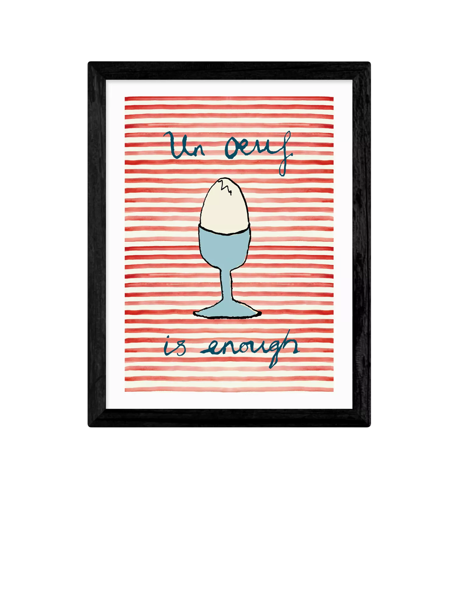 East End Prints 'Un Oeuf' framed print small, imported from the UK
