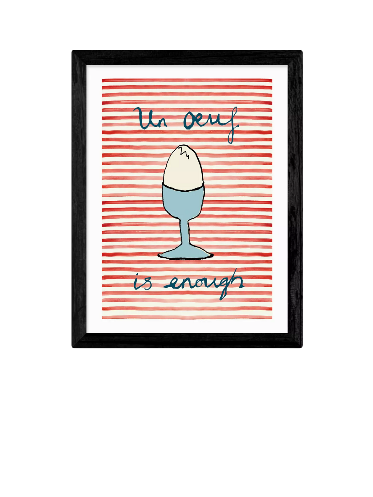 East End Prints 'Un Oeuf' framed print small, imported from the UK