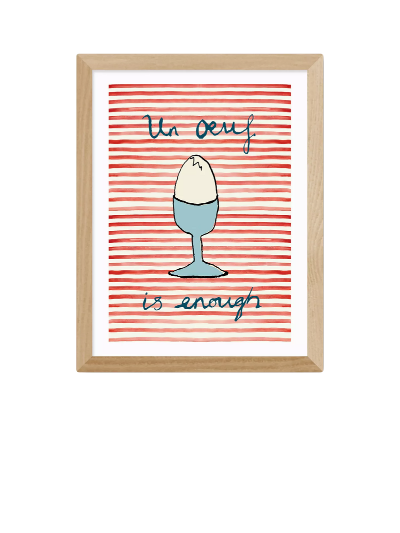 East End Prints Poet and Painter 'Un Oeuf' Framed Print 33.4 x 28.4cm