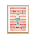East End Prints Poet and Painter 'Un Oeuf' Framed Print 33.4 x 28.4cm