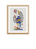 EAST END PRINTS Rachel Lee 'Rainbow Lorikeets' Framed Print 33.4 x 28.4cm