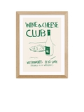 East End Prints 'Wine Cheese' framed print - British product