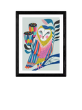 EAST END PRINTS Rachel Lee 'Owl' Framed Print