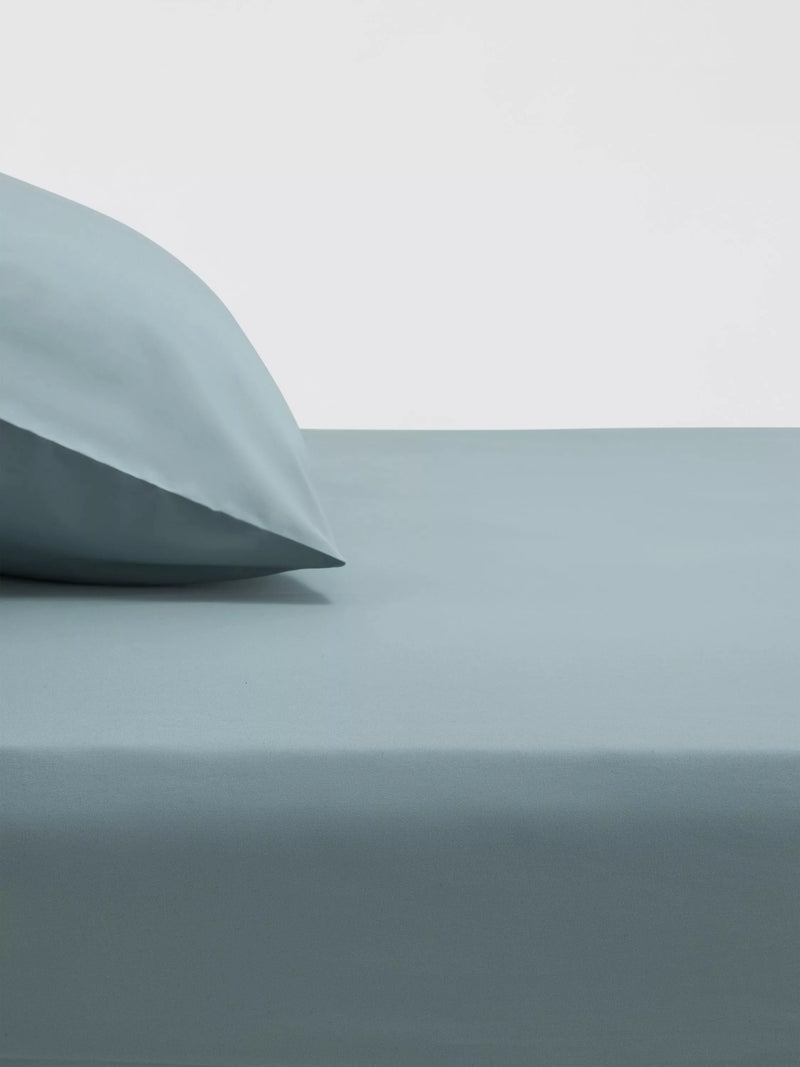 John Lewis Crisp & Fresh Egyptian Cotton Percale 200 Thread Count Deep Fitted Sheet Double